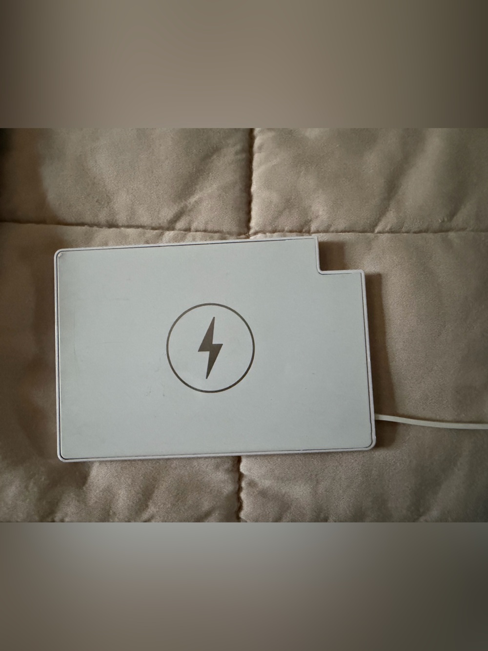 Clutch portable charger Wireless Charging Pad - White